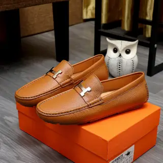 Hermès classic slip-on shoes 1:1 mold opening Original quality Using imported cowhide