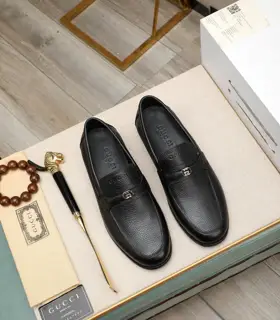 Gucci formal leather shoes Italy imported cowhide + top imported water-dyed cowhide lining