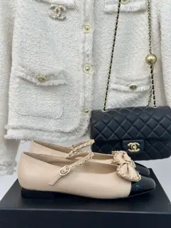 Chanel Chain Butterfly Mary Jane Shoes