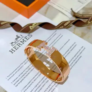 Hermes bracelet v gold original custom Hermes bracelet enamel craftsmanship is too