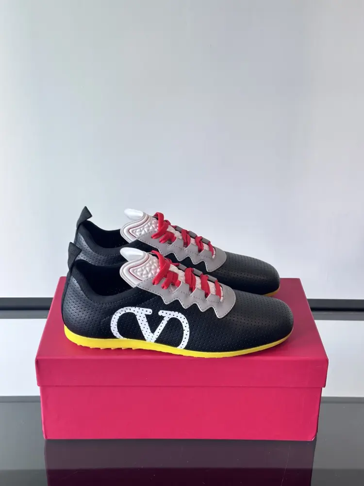 Valentino Chromathon series couples eyelet reflective ballet casual sports shoes Dexun shoes