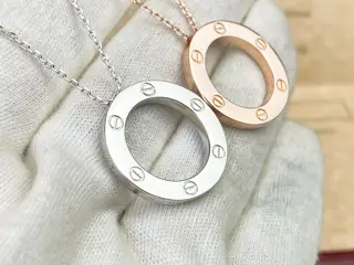 Cartier classic LOVE hoop necklace [Lightning] original one-to-one custom-made