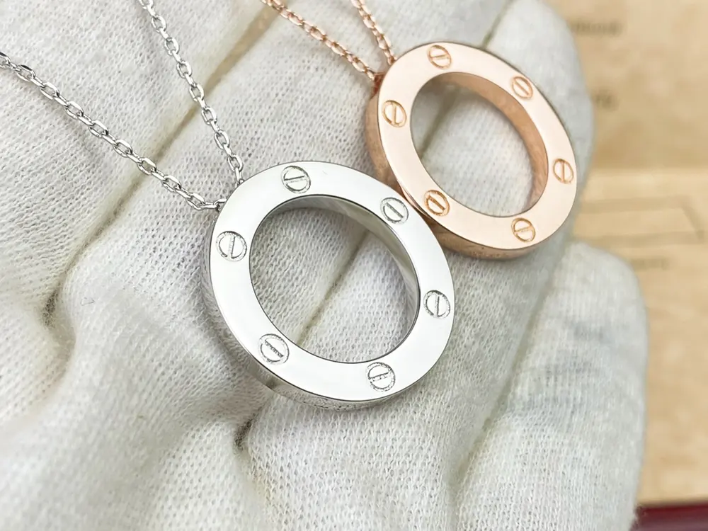 Cartier classic LOVE hoop necklace [Lightning] original one-to-one custom-made