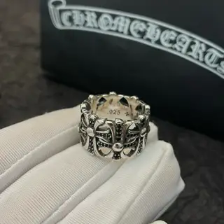 Chrome Hearts Classic Vintage Cross Open Ring