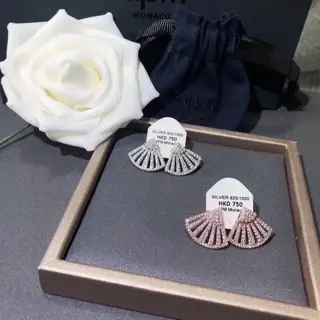 APM Monaco fan-shaped earrings for women