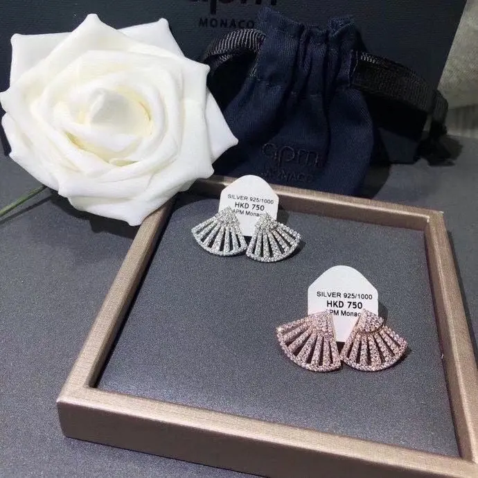 APM Monaco fan-shaped earrings for women