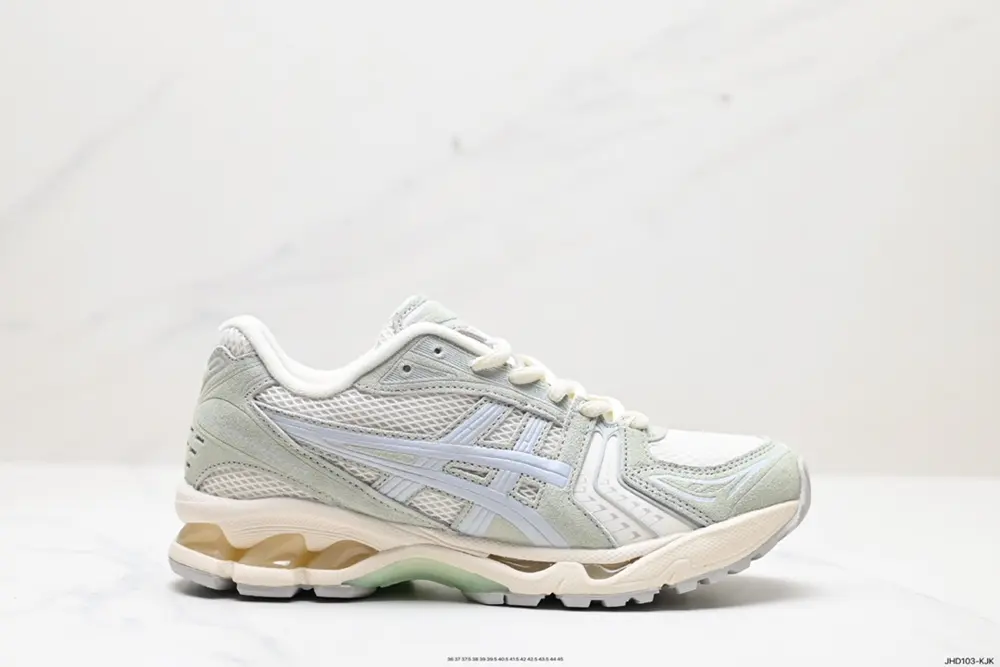 ASICS breathable mesh upper with some synthetic leather material uses the new AHAR+ rubber 1201A161-020
