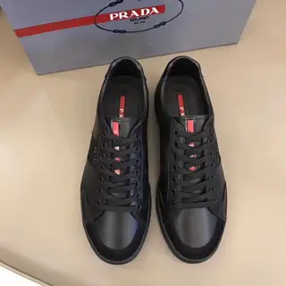 Prada men’s leather sneakers