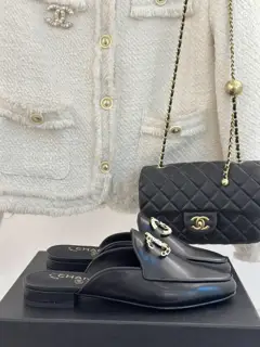 Chanel classic Chanel 25C early spring new product big double C Slippers