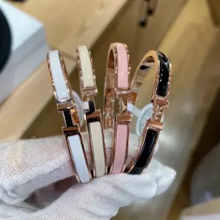 Hermes enamel bracelet small narrow version high version one-to-one precision version