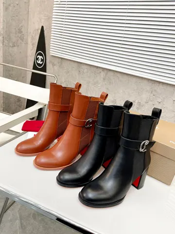 Christian Louboutin thick-heeled boots
