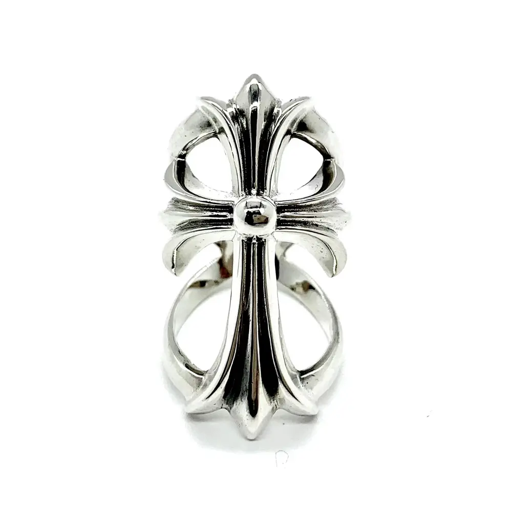 Chrome Hearts Large Cross Hollow Ring Size:6-11