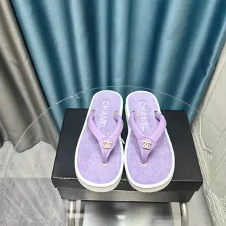 Chanel bread slippers
