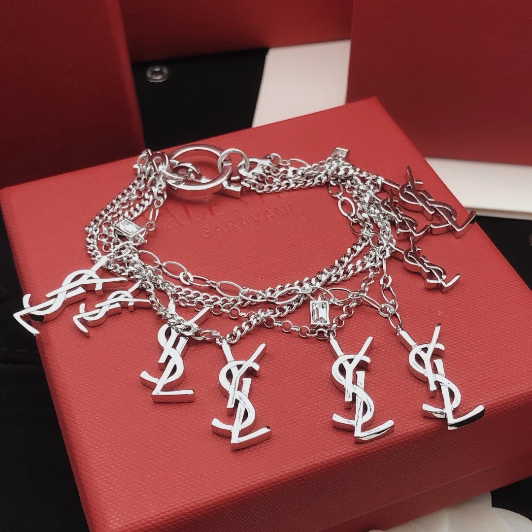 Yves Saint Laurent layered bracelet