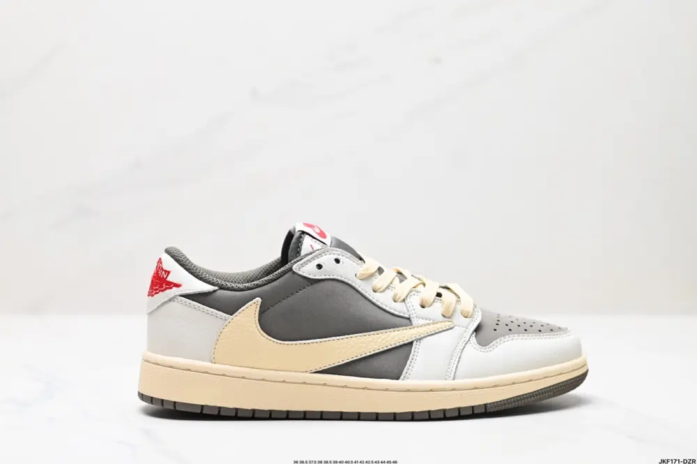 Nike AJ1 reverse hook Travis Scott x Air Jordan 1 ” Reverse Mocha “AJ1 Joe 1 TS Lightning LX1988-900