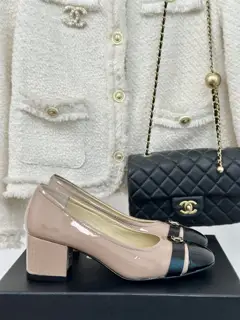 Chanel Double C thick heel shoes