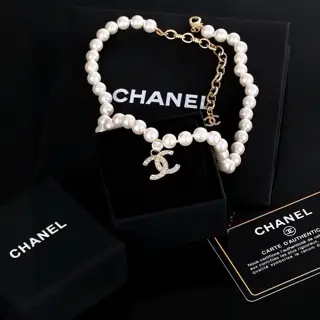 Chanel 100th Anniversary Pearl Necklace and Clavicle Chain