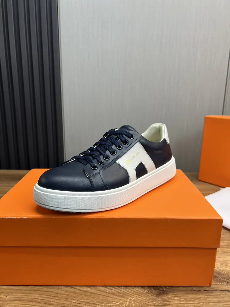 Santoni Original cowhide + comfortable sheepskin lining Shoes