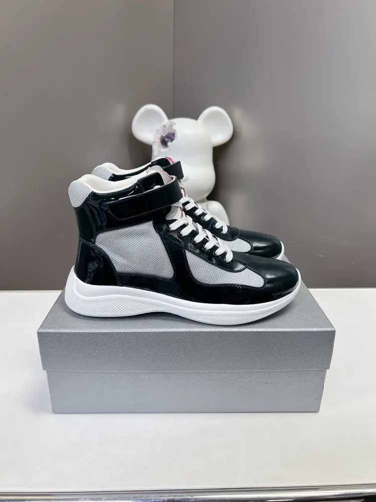 Prada high-top couple sneakers