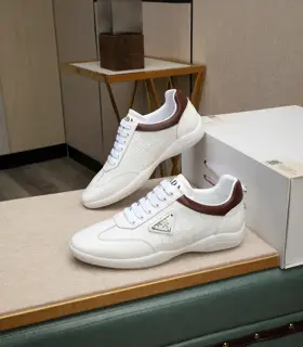 Prada casual shoes upper Italian imported first layer cowhide breathable leather lining @