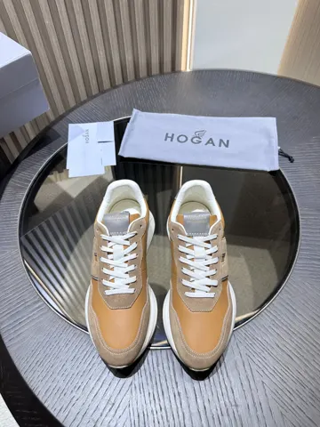 HOGAN H601 leather lace-up sneakers