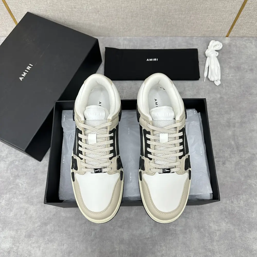 AMIRI couple style street style high version AMIRI bone shoes 20FW RUNWAY SKEL TOP