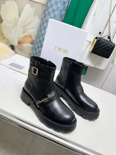 Dior 2024ss new autumn and winter British style brogue thick-soled Martin boots