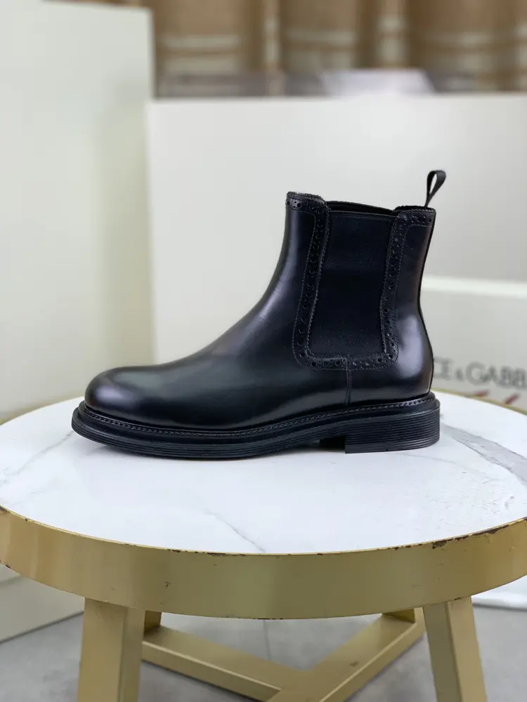 Dolce & Gabbana high-top business leather shoes