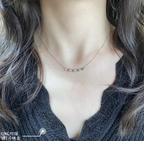 Chaumet honeycomb necklace with diamonds