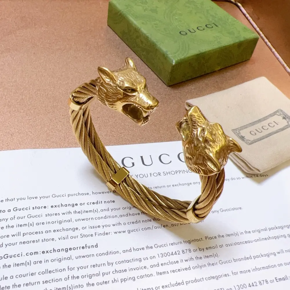 Gucci bracelets are handmade