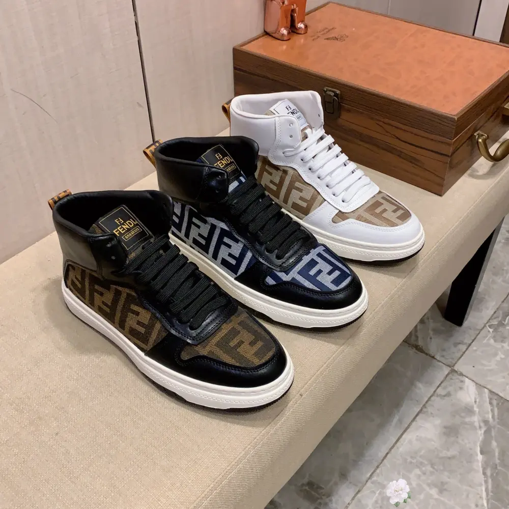 Fendi high-top casual shoes