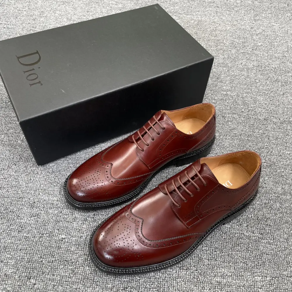 Dior calfskin leather Oxford shoes