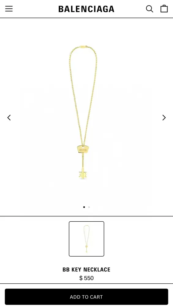 Balenciaga necklace