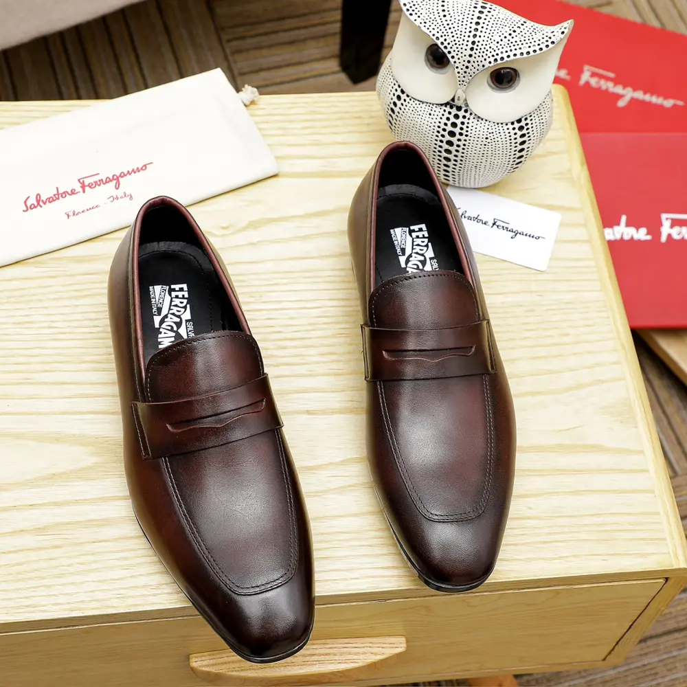 Salvatore Ferragamo casual slip-on shoes Official website original 1:1 mold