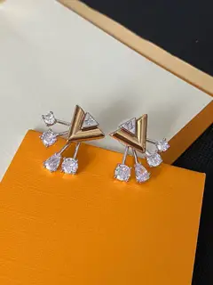 Louis Vuitton classic monogram earrings