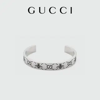 Gucci bee engraved bracelet