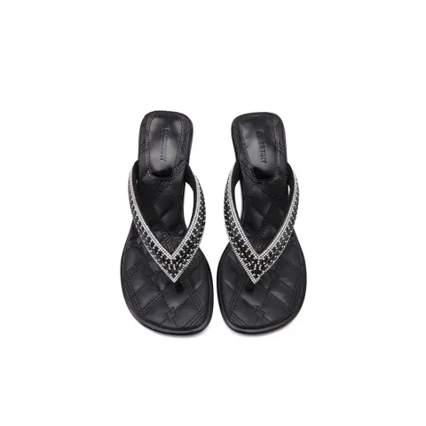 Burberry new high-heeled slippers (heel height 10 cm)