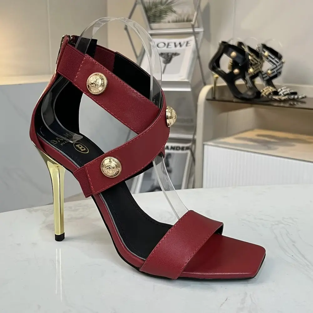 Balmain’s new women’s square-toed stiletto sandals