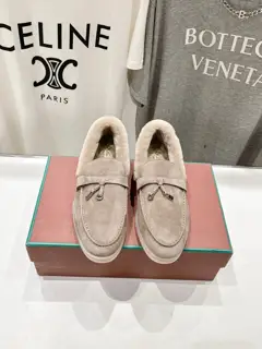 Loro piana furry shoes