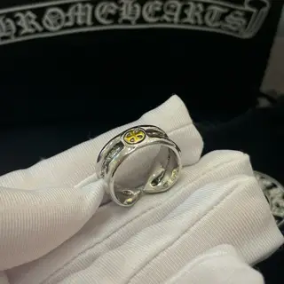 Chrome Hearts classic vintage distressed cross ring