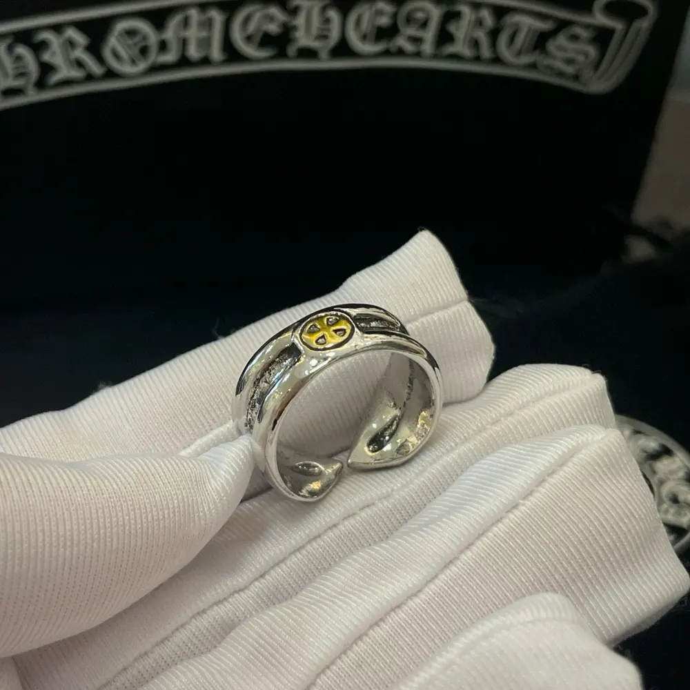 Chrome Hearts classic vintage distressed cross ring