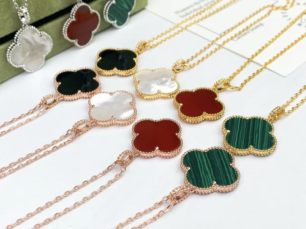 Van Cleef & Arpels oversized four-leaf clover necklace