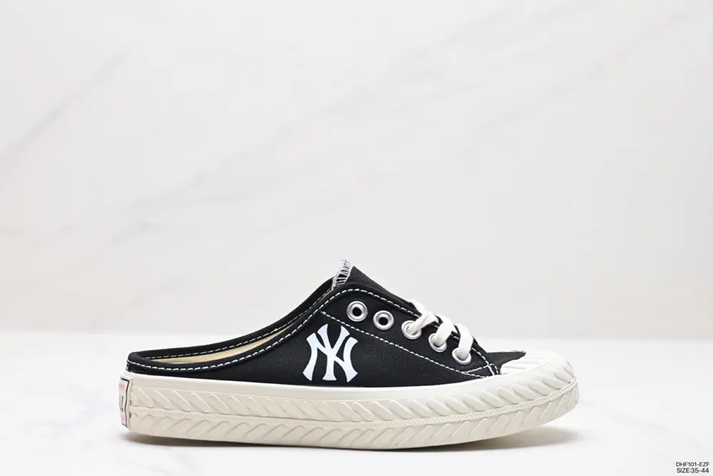 MLB Biscuit Shoes NY Yankees Retro Canvas Half Slippers 32SHS1011