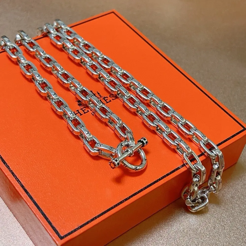 HERMES necklace TO necklace series jewelry imported and customized. High-end chain classic