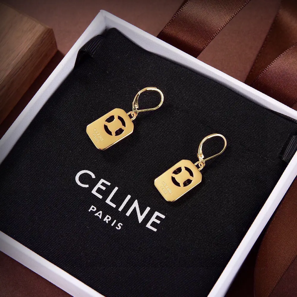Celine gold earrings