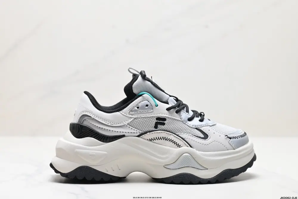 FILA FUSION BIANCO|I Hard Candy II Fabric Synthetic Leather Thick Sole Wear-resistant T12W331301FNS