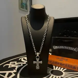 Chrome Hearts Cross Heart Necklace