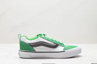 Vans Knu SKool Vans fat version color-blocked low-top classic bread shoes for men and women