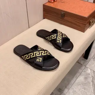 Versace slippers imported original selected leather