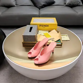 Fendi retro fish mouth sandals high heels